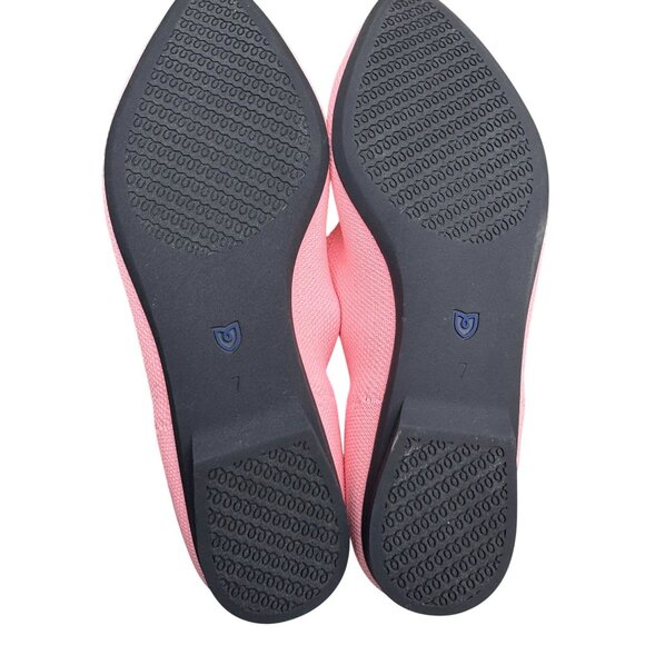 Rothys The Point II Pink Knit Pointed-Toe Flats Womens Shoes New Without Box 7 - Picture 10 of 10